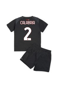 AC Milan Davide Calabria #2 Babytruitje Thuis tenue Kind 2022-23 Korte Mouw (+ Korte broeken)